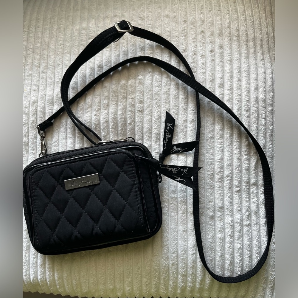 Vera Bradley Quilted Black Crossbody Bag